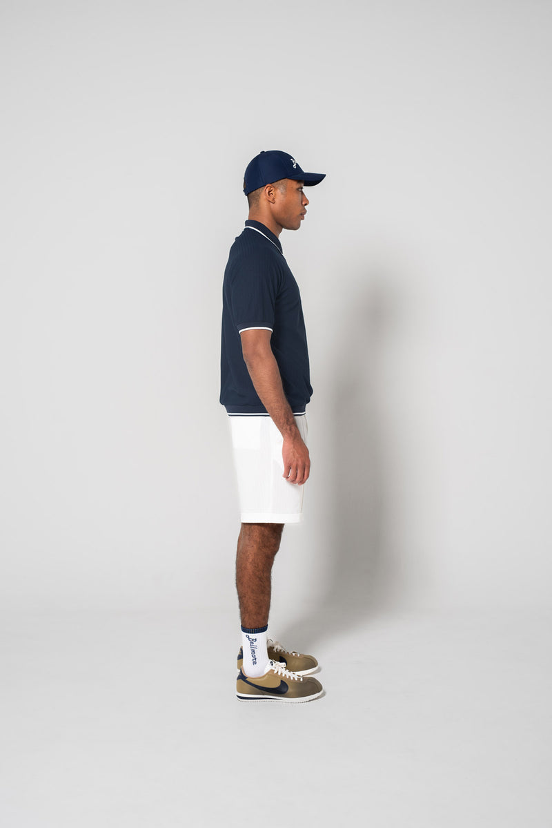 4月30日発売] JACQUARD S/S POLO SHIRTS - NAVY – BELLMORE