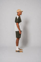 [5月22日発売] PANELED S/S POLO SHIRTS - OLIVE