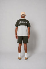 [5月22日発売] PANELED S/S POLO SHIRTS - OLIVE