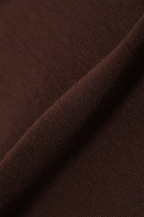 DUALWARM LS ZIP MOCKNECK - BROWN