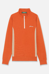 DUALWARM LS ZIP MOCKNECK - ORANGE