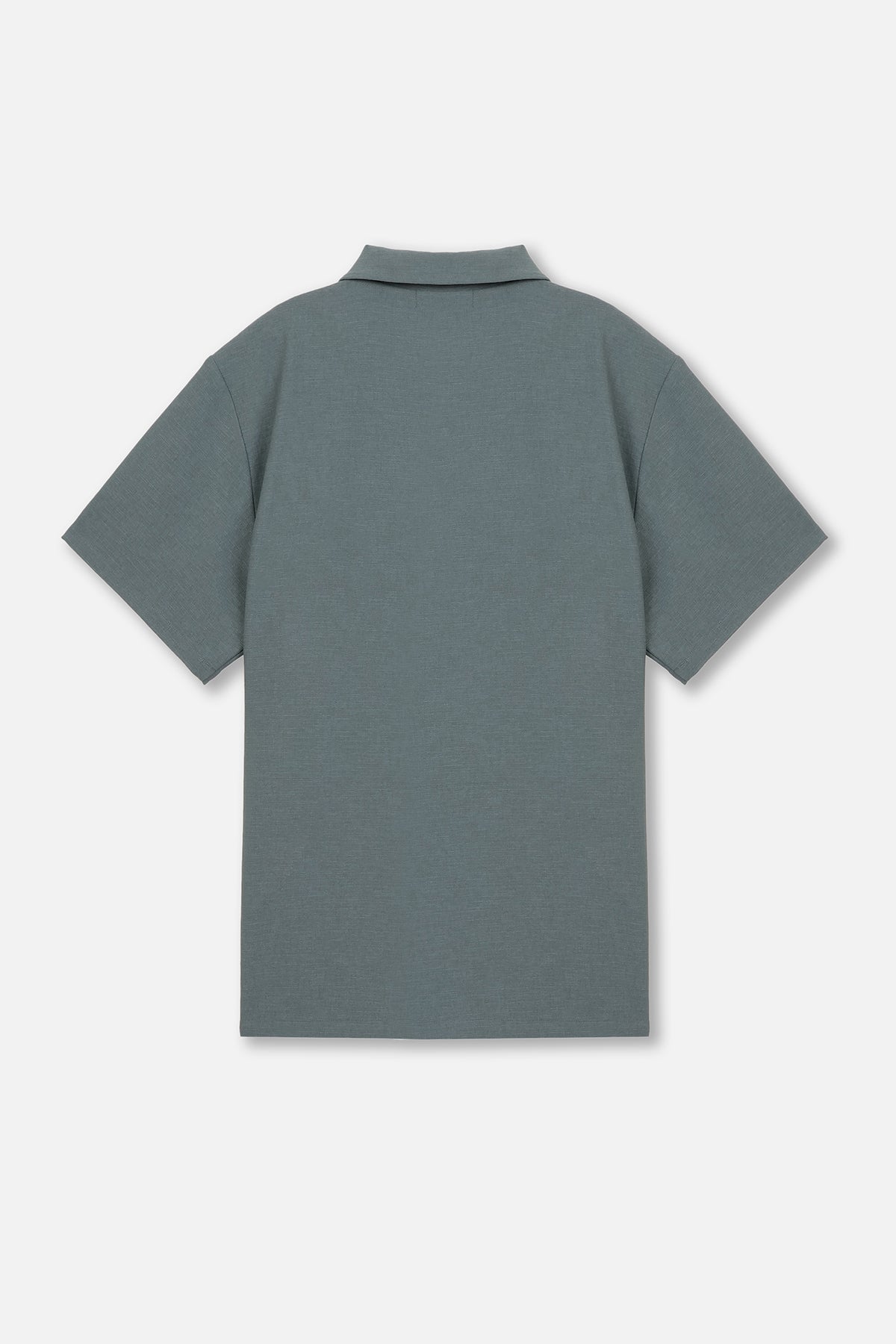 EMBLEM DRY STRETCH SS ZIP POLO SHIRT - BLUE – BELLMORE