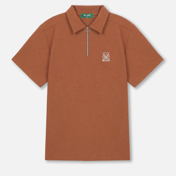 Fr2 golf Dry Stretch Polo Shirt ポロシャツ　M EMBLEM DRY STRETCH SS ZIP POLO SHIRT - ORANGE – BELLMORE