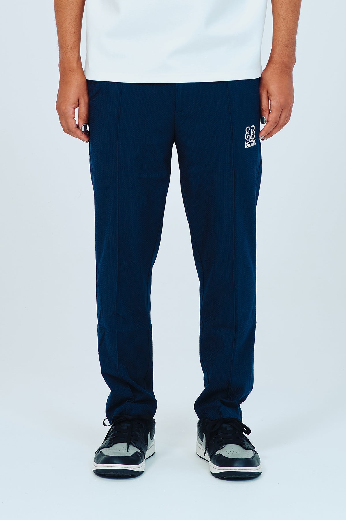BELLMORE ベルモア　チェックパンツ　ゴルフ　ロゴ　ストレッチ L Pants – BELLMORE
