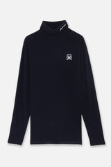 EMBLEM LS TURTLE-NECK - NAVY