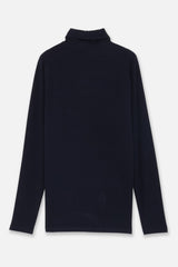 EMBLEM LS TURTLE-NECK - NAVY