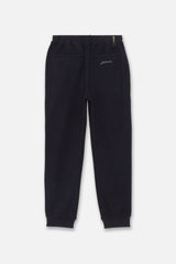 FAUX CASHMERE TRACK PANTS - NAVY (BACK)