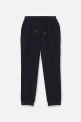FAUX CASHMERE TRACK PANTS - NAVY (FRONT)