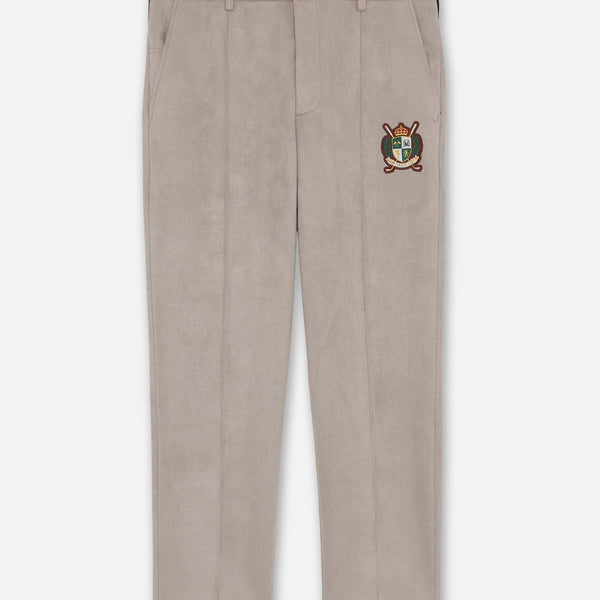 25 FAUX SUEDE STRETCH PANTS - GREY – BELLMORE
