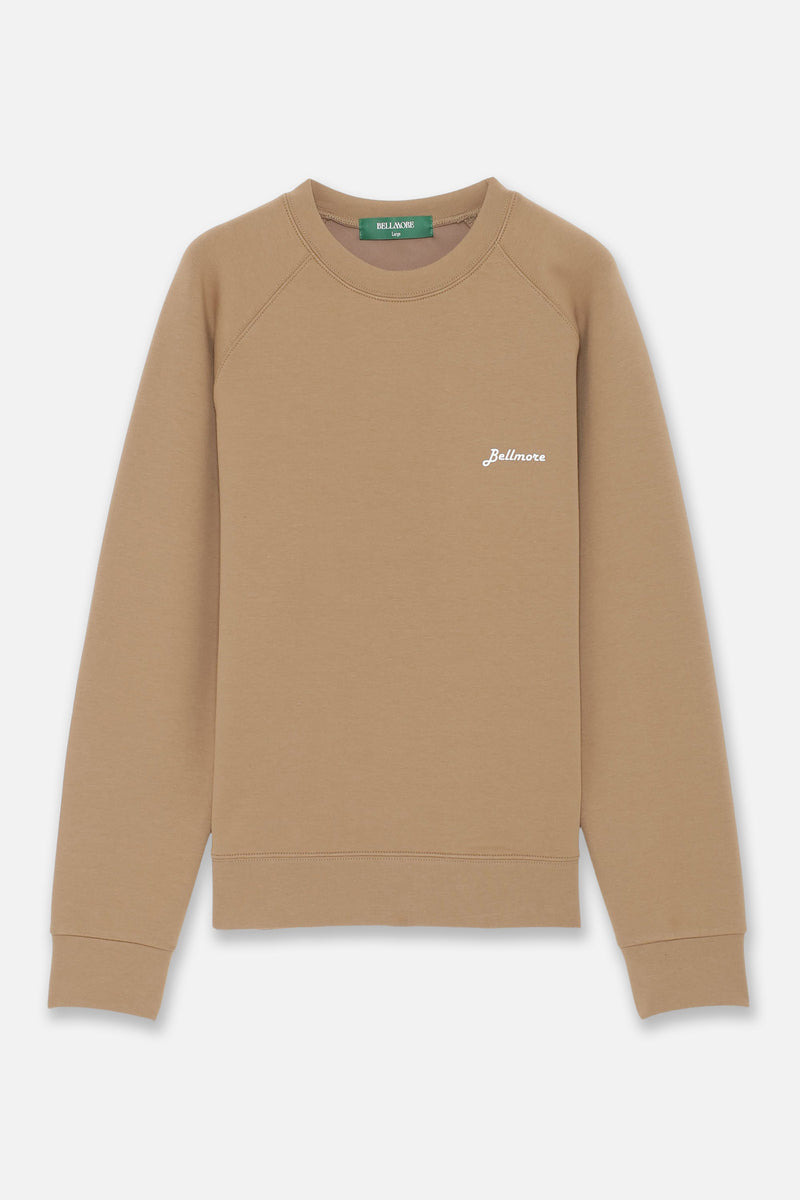 LOGO LS CREW - BEIGE