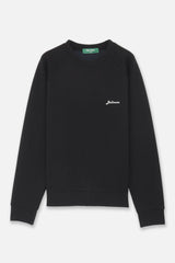 LOGO LS CREW - BLACK