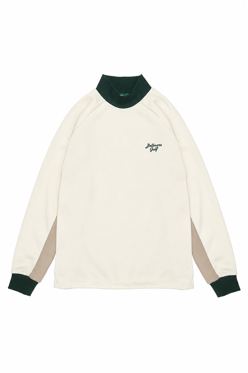 9月25日発売] PANEL MOCKNECK PULLOVER - IVORY – BELLMORE