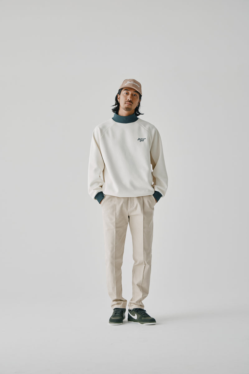 9月25日発売] PANEL MOCKNECK PULLOVER - IVORY – BELLMORE