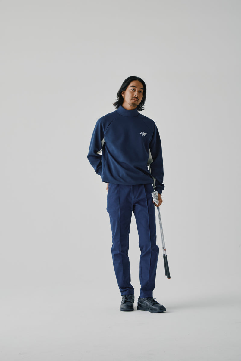 9月25日発売] PANEL MOCKNECK PULLOVER - NAVY – BELLMORE