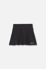 STRETCH FLARE SKIRT - BLACK (FRONT)