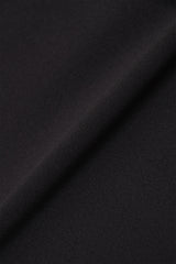 STRETCH HALF ZIP MOCKNECK - BLACK (FABRIC)