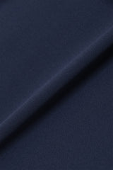 STRETCH HALF ZIP MOCKNECK - NAVY (FABRIC)