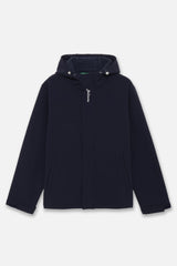 TECH BONDED NYLON JACKET - NAVY (FRONT)