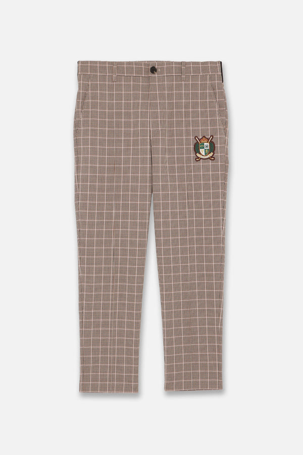 [12月13日発売] TUCK CHECK PANTS - BEIGE