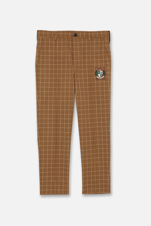 [12月13日発売] TUCK CHECK PANTS - MUSTARD