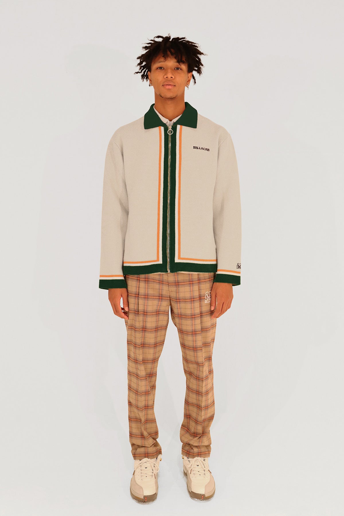 ZIP-UP KNIT JACKET - CREAM – BELLMORE