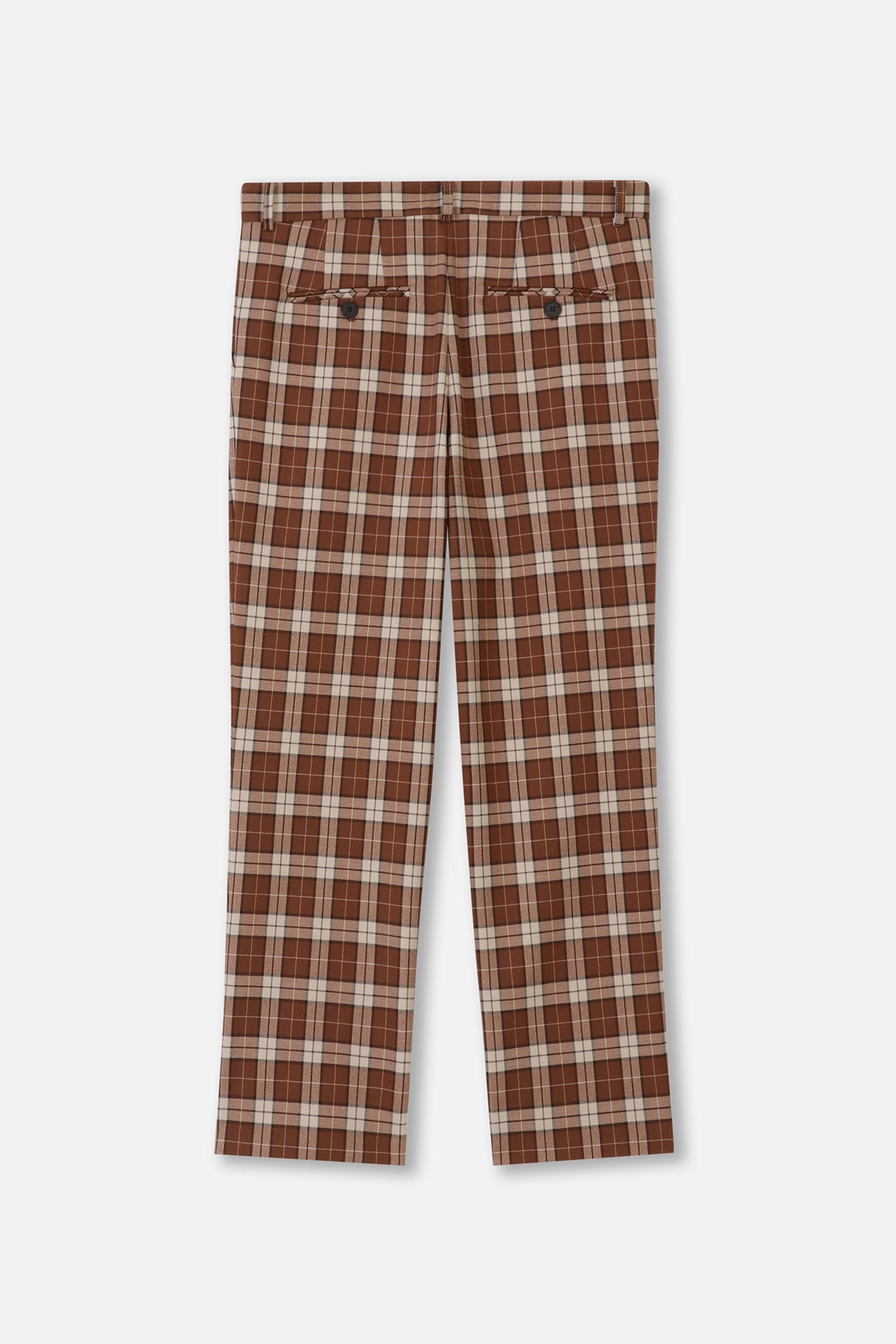 BELLMORE ベルモア　チェックパンツ　ゴルフ　ロゴ　ストレッチ L BELLMORE ベルモア チェックパンツ ゴルフ ロゴ ストレッチ L