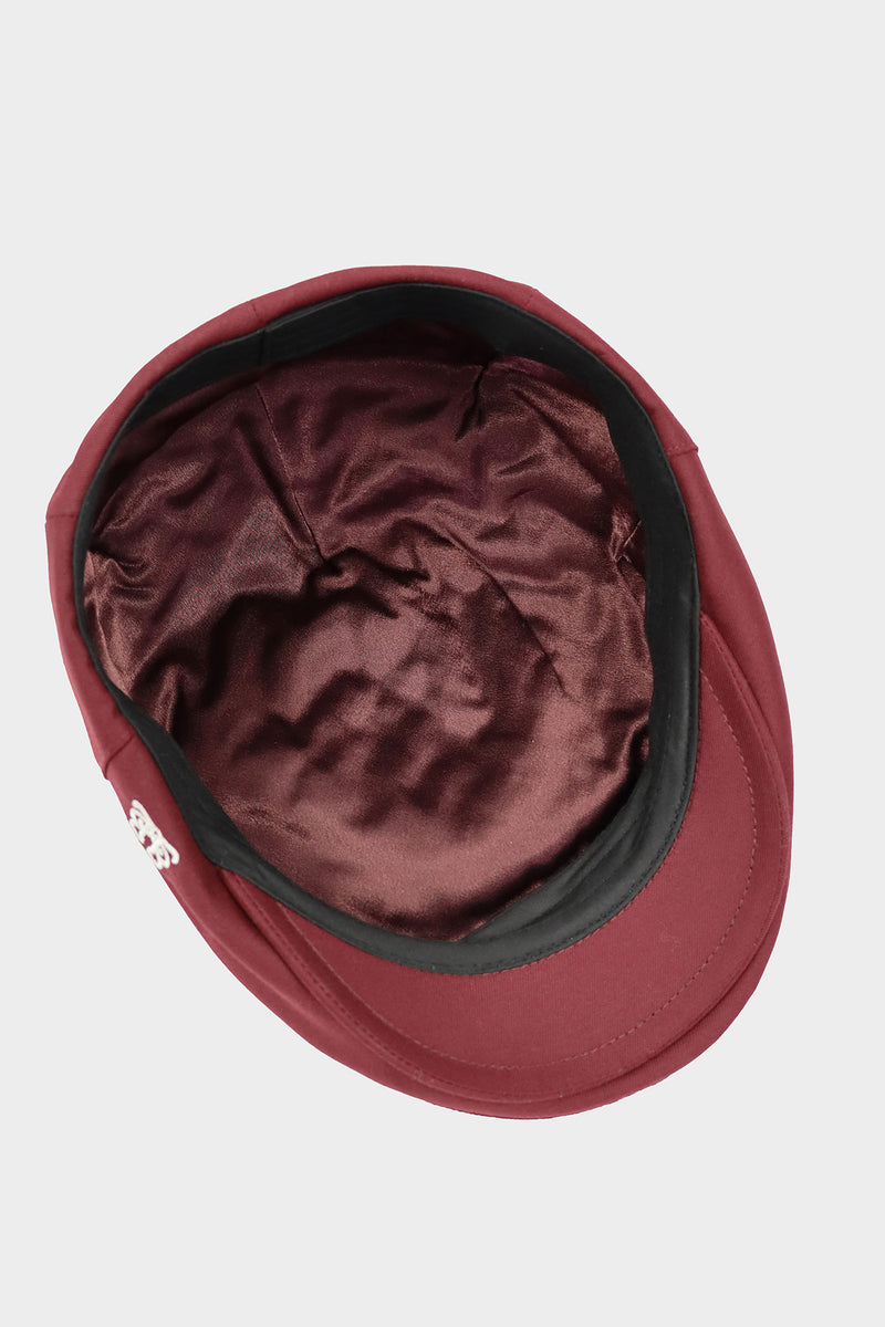 EMBLEM HUNTING CAP - BURGUNDY