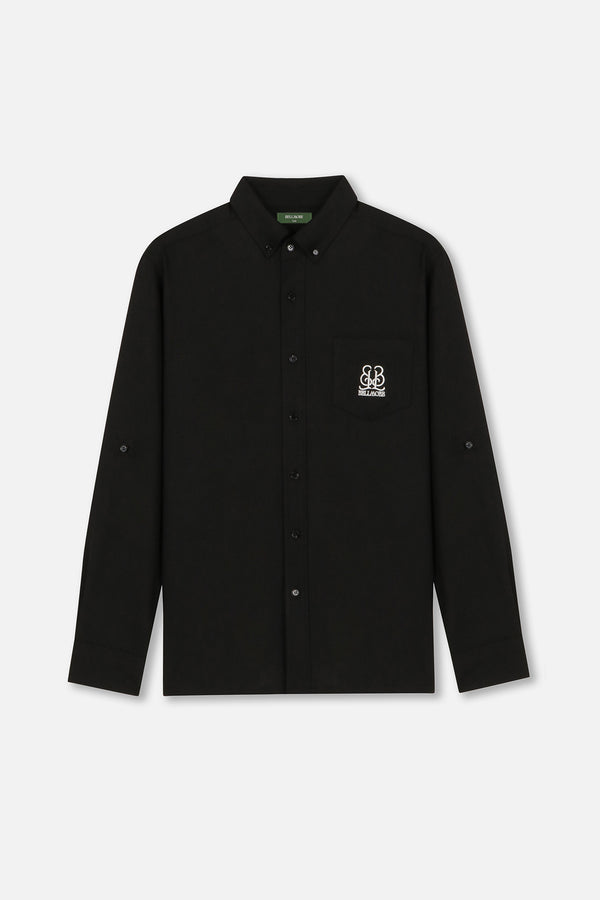 EMBLEM LS SHIRTS - BLACK