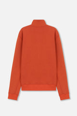 EMBLEM LS ZIP MOCKNECK - ORANGE