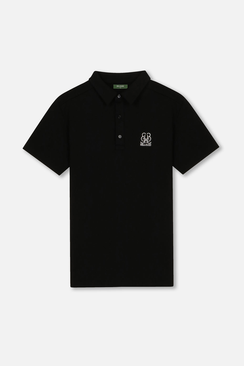 EMBLEM SS POLO SHIRTS - BLACK