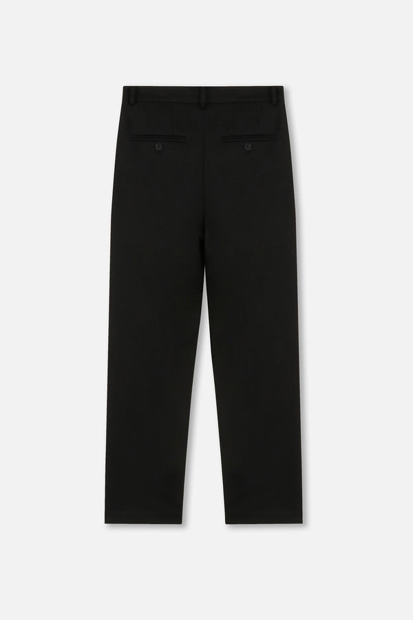 EMBLEM STRETCH PANTS - BLACK