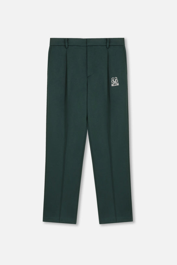 EMBLEM STRETCH PANTS - GREEN