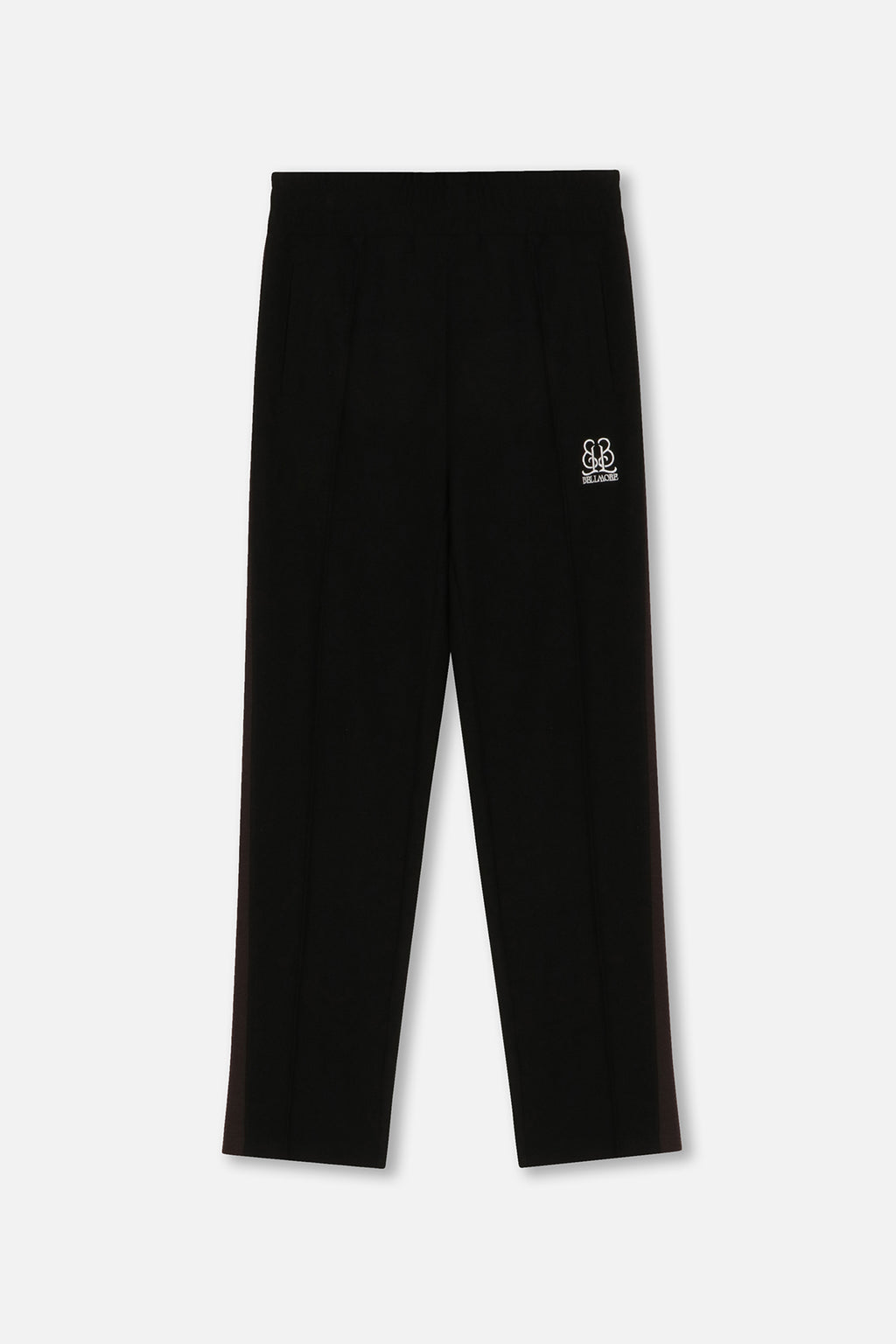 BELLMORE ベルモア　ストレッチパンツ　エンブレム　ゴルフ　L emblem-check-stretch-pants-