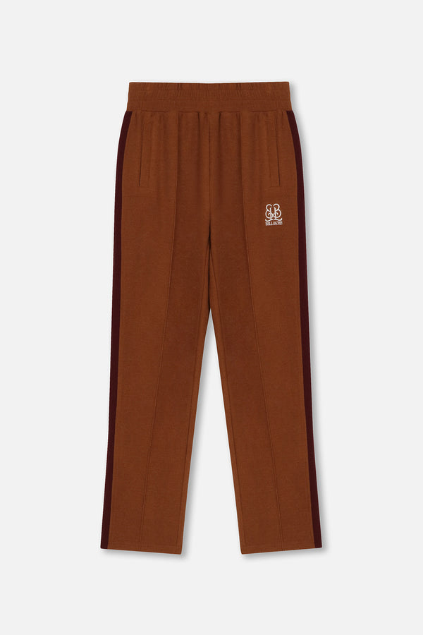 EMBLEM TRACK PANTS - BROWN