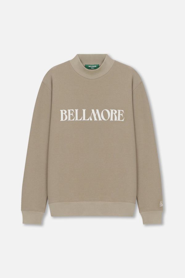 LOGO LS MOCKNECK - BEIGE