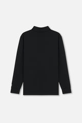 MOCKNECK LS JERSEY - BLACK