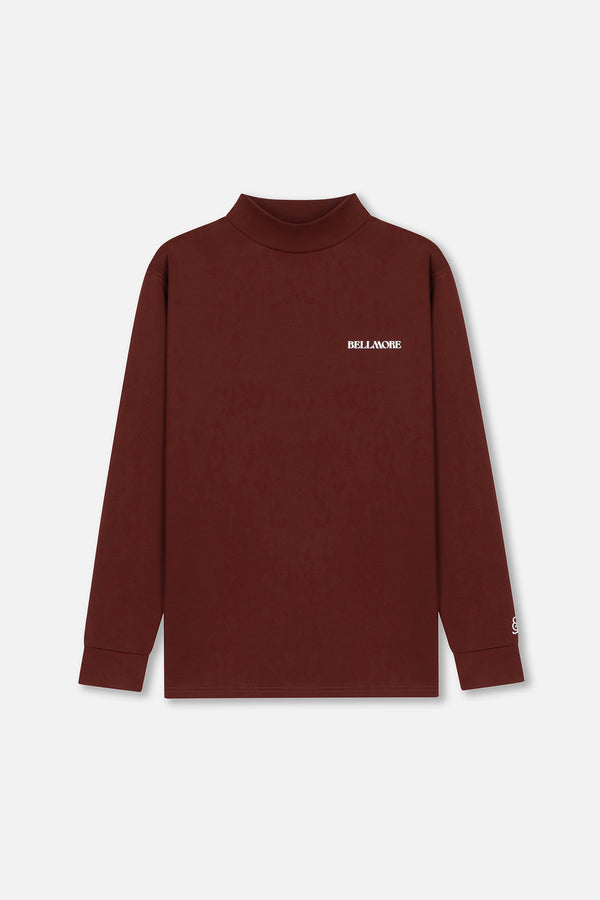 MOCKNECK LS JERSEY - BURGUNDY