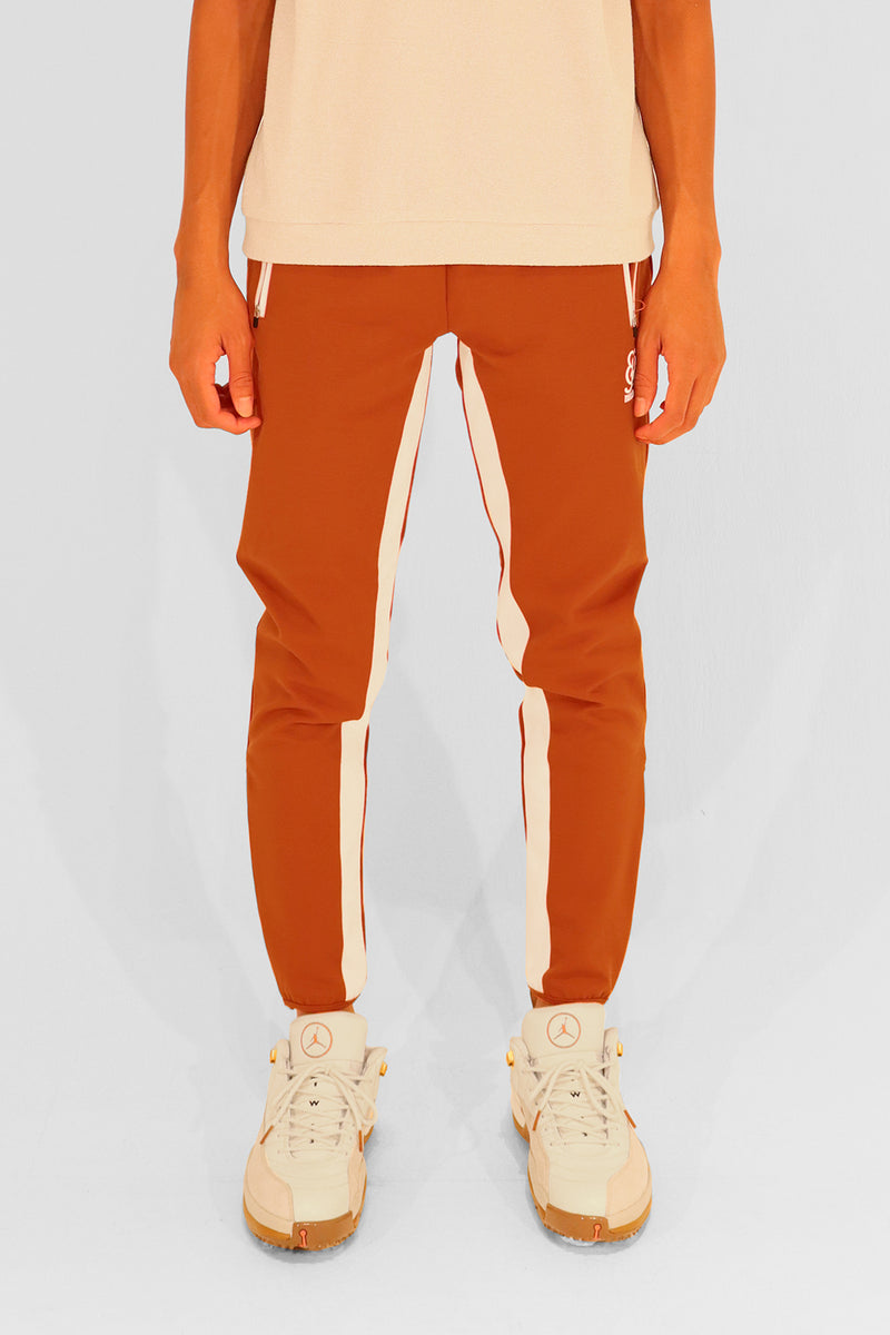 SLIM TRACK PANTS - ORANGE