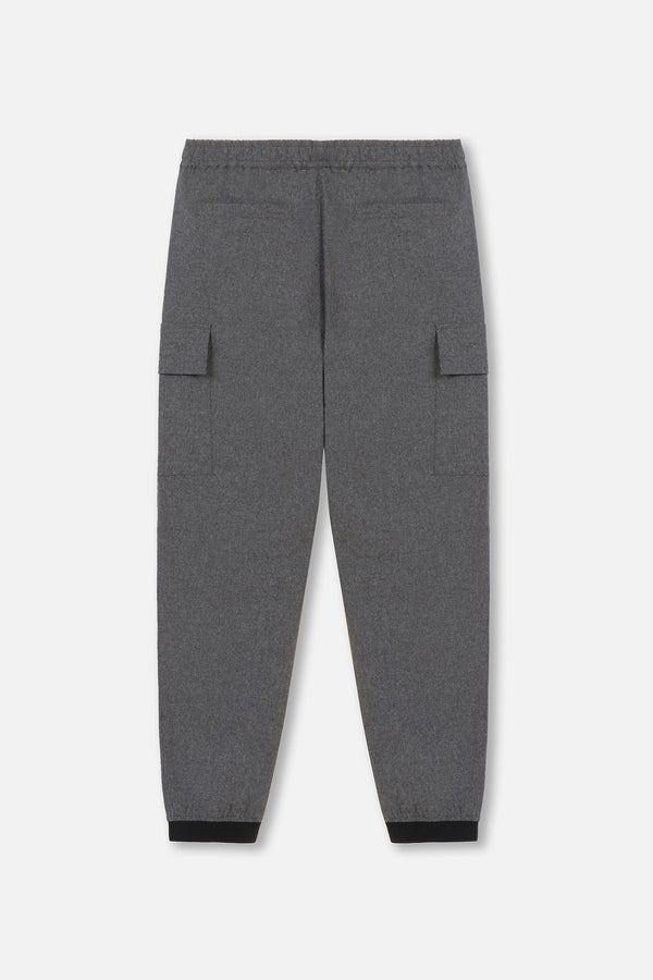 WATER-PROOF STRETCH CARGO PANTS - CHARCOAL